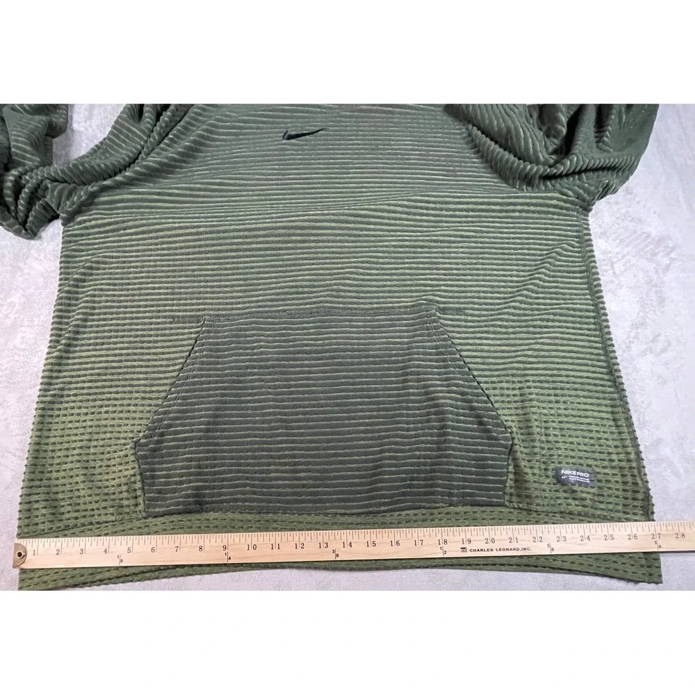 Nike Hoodie Mens XXL Green Therma-FIT ADV Nike Pro Textured Training Pullover